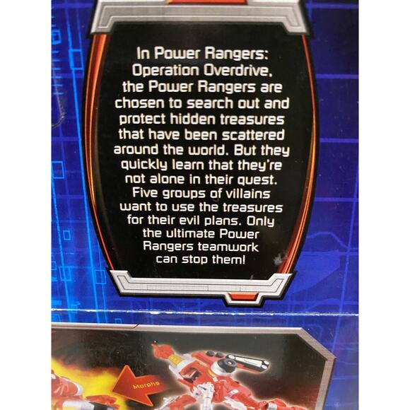 Power Rangers Operation Overdrive TURBO DRILL BLACK POWER RANGER NIOP - Picture 6 of 9